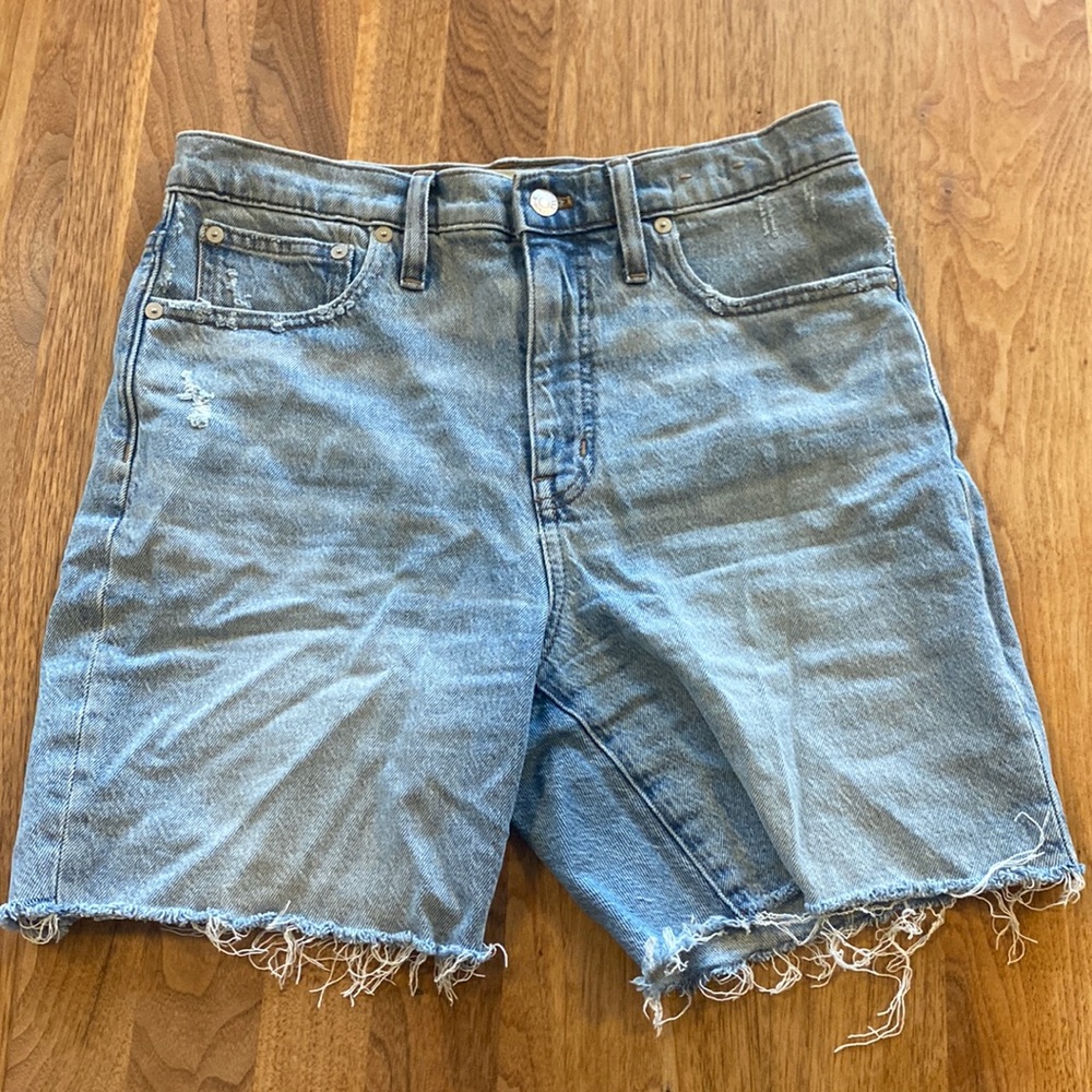 Madewell Mid-Length Denim Shorts, High-Rise